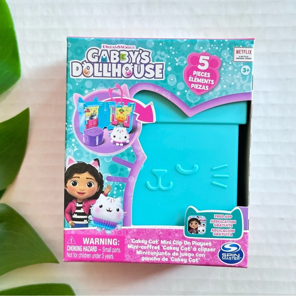 Gabby's Dollhouse, 3 Clip-On Playsets, with Cakey, Baby Box and Mercat Toy NEW - Picture 6 of 10